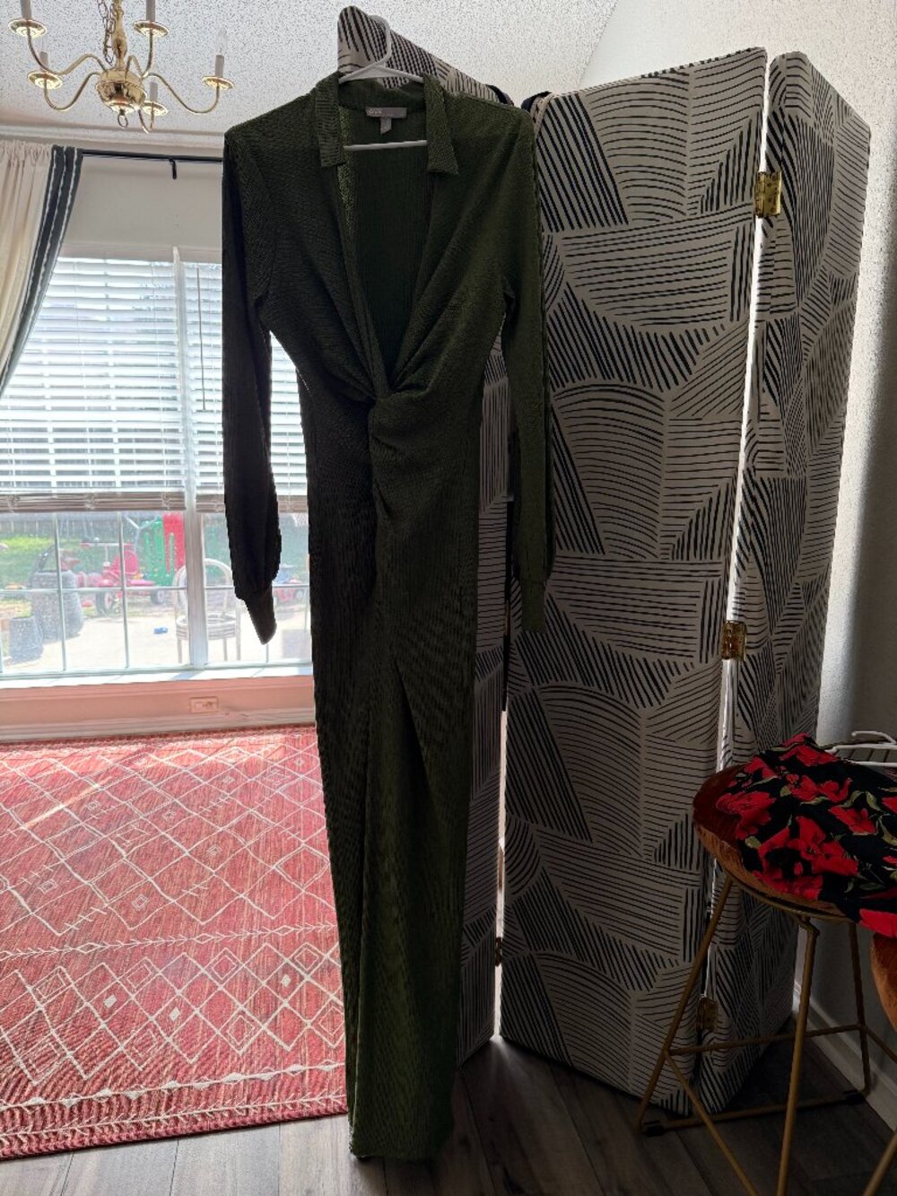ASOS DESIGN tie wrap around maxi dress